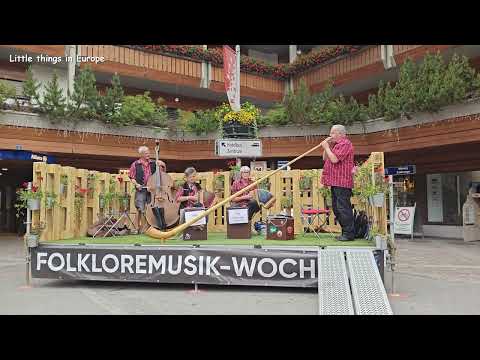 Zermatt Folklore Music Switzerland🇨🇭 |Beautiful Swiss Village and Swiss Alps 2023 4k HDR 60fps video
