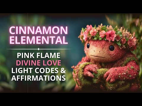 🌸 Cinnamon Elemental of the Pink Flame – Transform Your Soul Pain into Unshakable Power