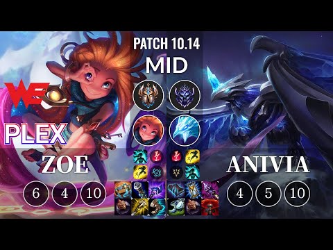 WE Plex Zoe vs Anivia Mid - KR Patch 10.14