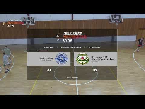 CEYBL U14, 24. 1. 2026, Start Havířov - KS Korona 1919 RadwanSport Kraków
