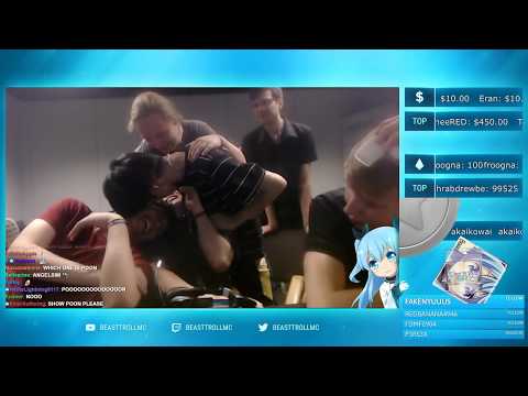 Beast gets kissed by Angelsim