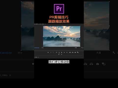 一招讓你學會跟踪縮放效果，提升剪輯效率！影片後製＋Line bearbear0001 #影片後製 #視頻剪輯 #pr教學 #剪輯教學