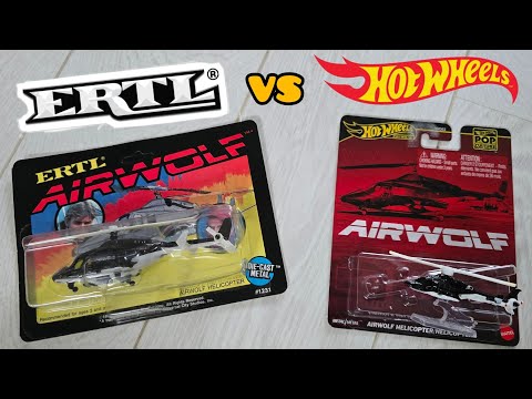 Ohhh Nooo! 😫 Ertl vs Hot Wheels Airwolf ‼️✅️🥲 Diecast Helicopter model.