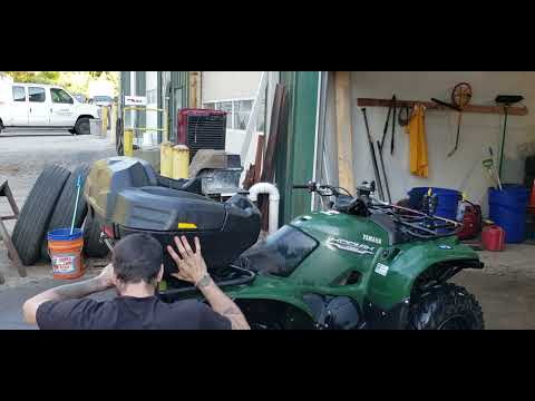 How to very quickly add/remove rear ATV seat/storage