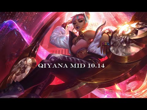 Qiyana mid vs Cassiopeia patch 10.14 (Platinum ranked)