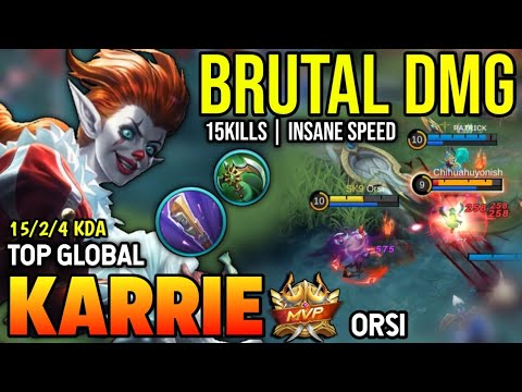 KARRIE BEST BUILD 2023 | TOP GLOBAL KARRIE GAMEPLAY | MOBILE LEGENDS✓