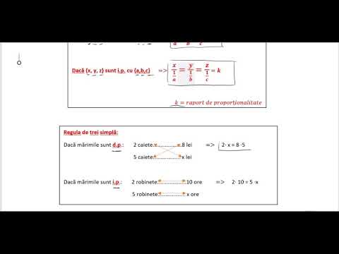 Recapitulare evaluare nationala matematica - Marimi direct si invers proportionale