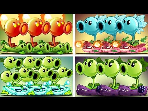 PvZ2 4 Best Combinations Peashooter+Vine-Who is the best combination？