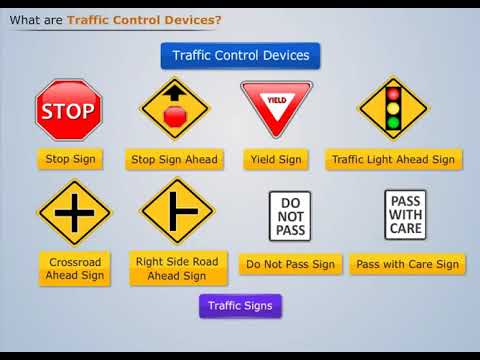 Traffic Control Devices Communicate Meaning Using