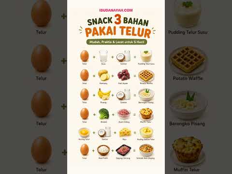 Snack 3 Bahan Pakai Telur untuk Si Kecil, Mudah Praktis dan Lezat! #ibudanayah