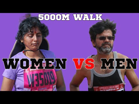 5000m Walk || Women Vs Men