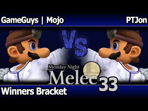 MNM 33 Melee - GameGuys | Mojo (Dr Mario, C Falcon) vs PTJon (Dr Mario) - Winners Bracket