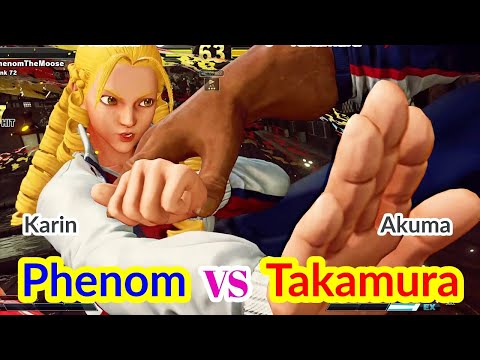 Street Fighter V: Phenom (Karin) VS Takamura (Akuma)