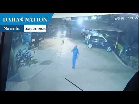 CCTV shows Albert Ojwang arrived at Central Police Station in black SUV in the company of six men