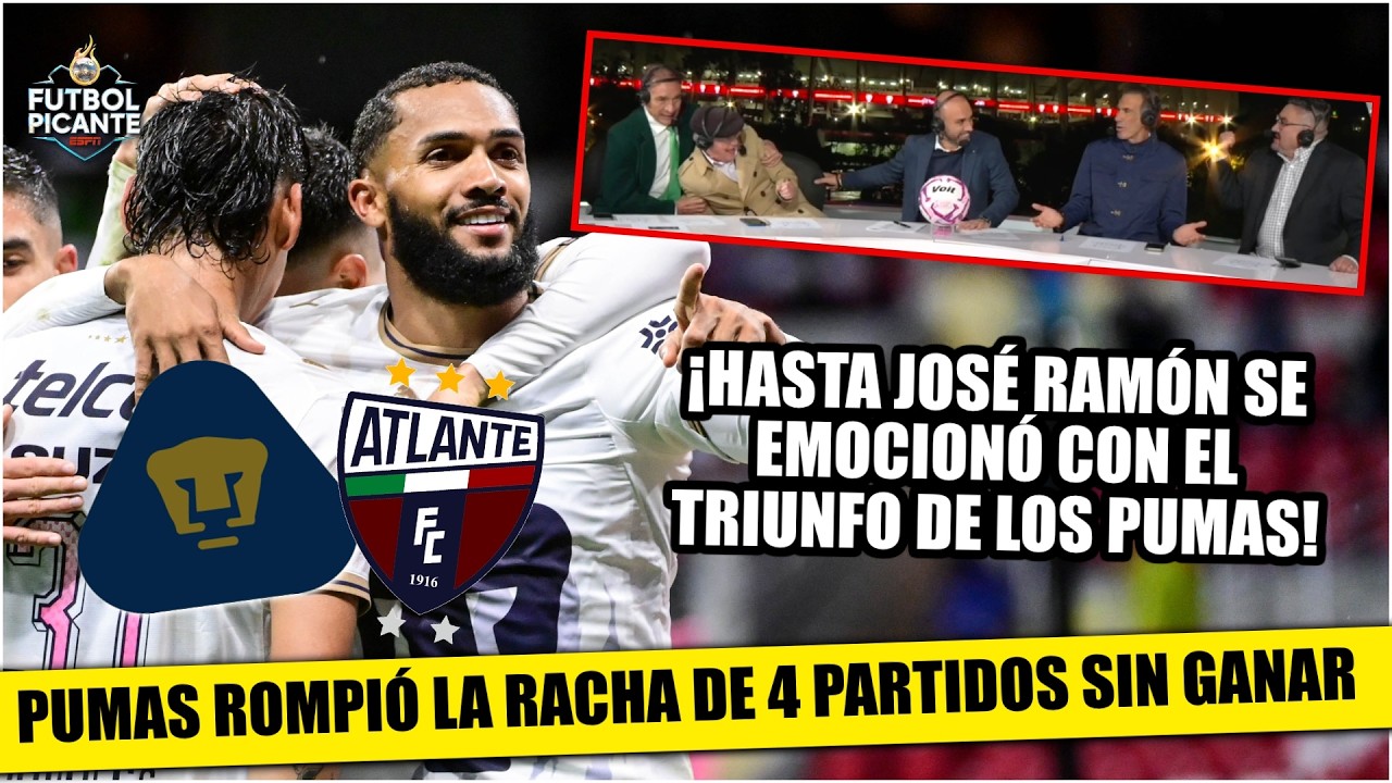 PUMAS SUMÓ TRES PUNTOS DE ORO vs ATLANTE y mantiene VIVO sueño de ENTRAR a LIGUILLA | Futbol Picante