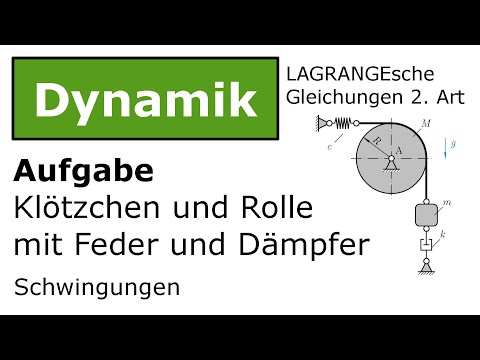 ⚙️ Blocks and rollers with LAGRANGE 2nd type [Technical mechanics, dynamics, vibrations]
