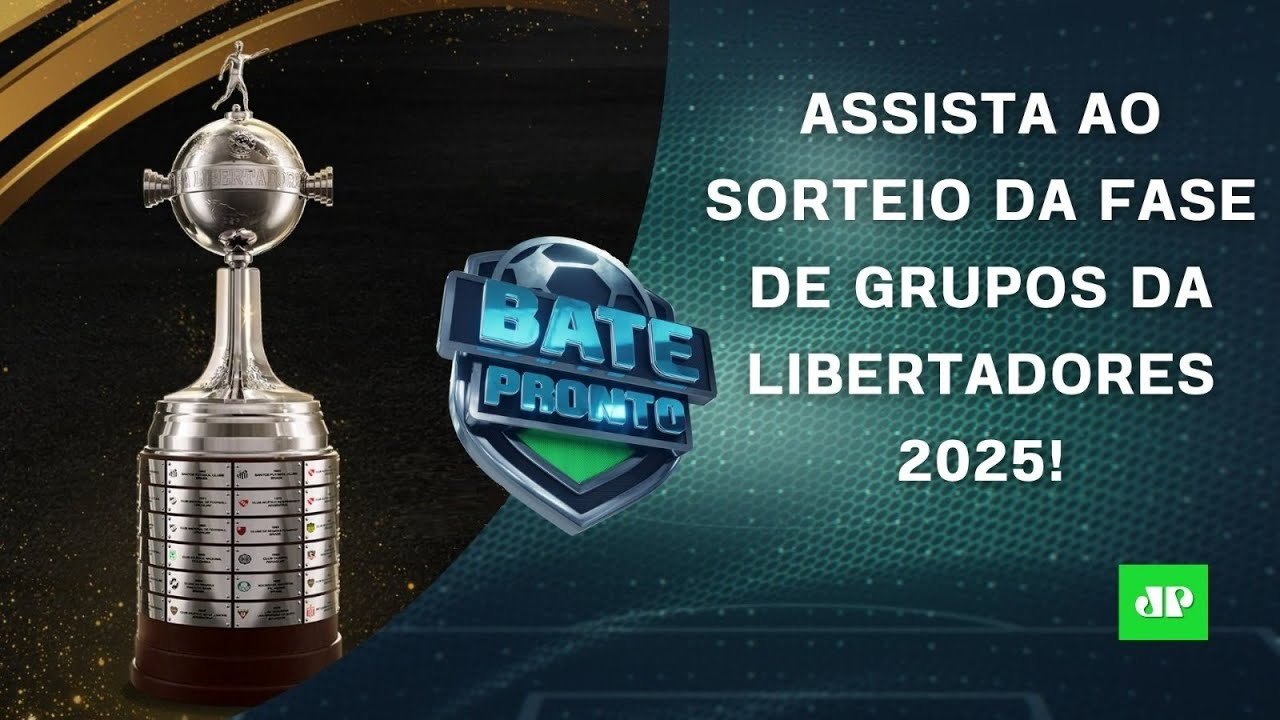 SORTEIO DA LIBERTADORES AO VIVO! ASSISTA À DEFINIÇÃO DA FASE DE GRUPOS! | BATE-PRONTO