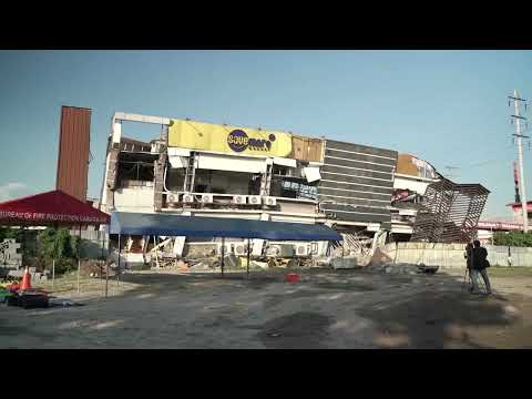 Video Thumbnail: Drone footage shows damage in Philippines after 7.8 quake