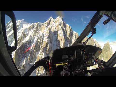 CMBH Helicopter flying over Mont Blanc - Go Pro Hero 3