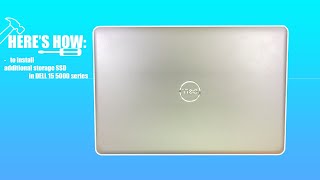 How to: New Dell Inspiron 15 5000 series SSD install