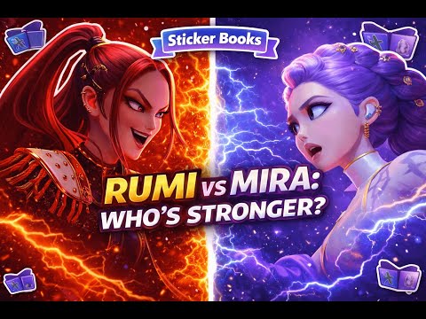 Demon Huntress 🎨 Mira vs Rumi | Epic Sticker Book Battle You Must See! | StickiMinion