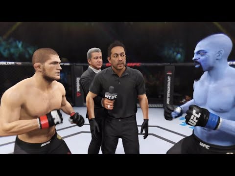 Khabib vs. Genie (EA Sports UFC 2) - Champion Fight ☝️🦅