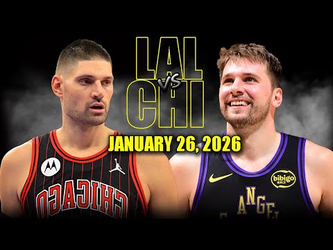 로스앤젤레스 레이커스 vs 시카고 불스 풀 경기 하이라이트 – 2026년 1월 26일 | NBA 시즌