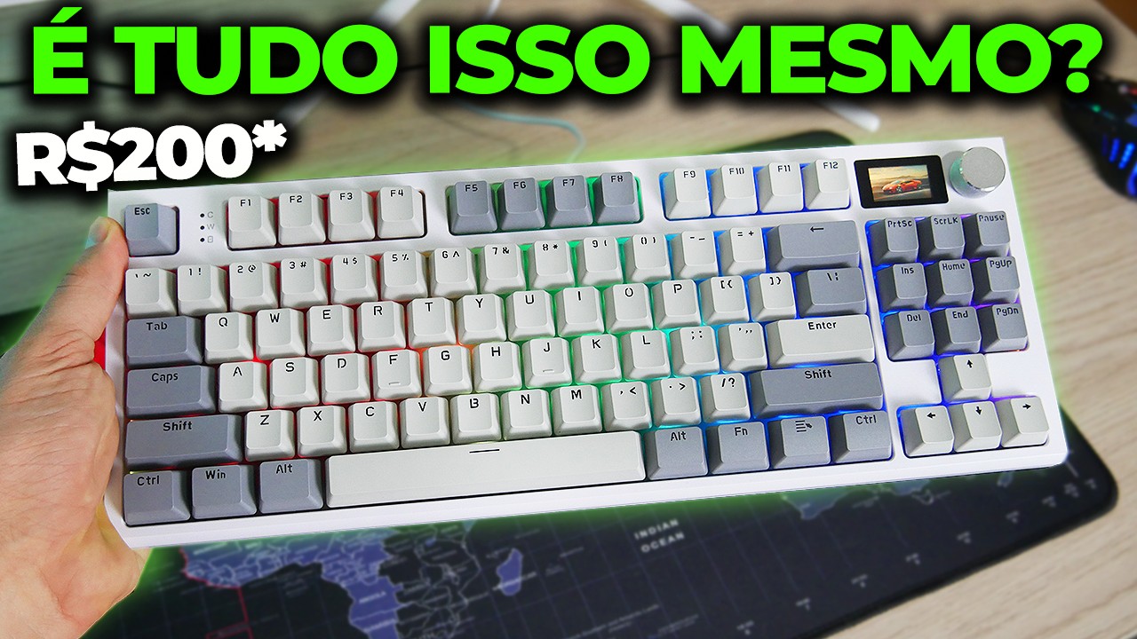O TECLADO MECÂNICO MAIS VENDIDO DO ALIEXPRESS POR R$250, K86 VALE A PENA? COMPREI E TESTEI…