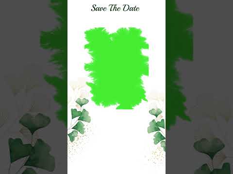 Save the date video | green screen template #shorts #viral