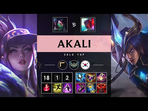 Akali Top vs Yone - KR Challenger Patch 25.14