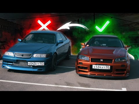 Что лучше TOYOTA MARK 2 JZX100 vs NISSAN SKYLINE R34