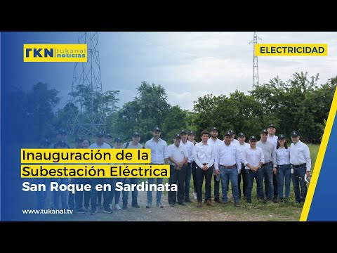 Inauguración de la subestación eléctrica San Roque en Sardinata.