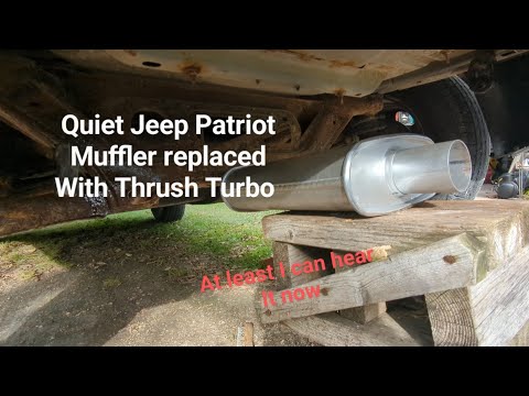 Jeep Patriot muffler replacement with Thrush Turbo muffler