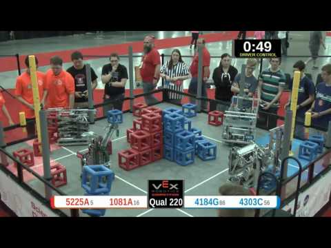 2015 VRC Sci Q220 - 5225A 1081A vs 4184G 4303C - 45 to 32 - VEX Worlds 2015 - Science Division
