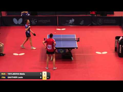 Finale  Maria TAYLAKOVA (RUS)   vs Lucie GAUTHIER (FRA)