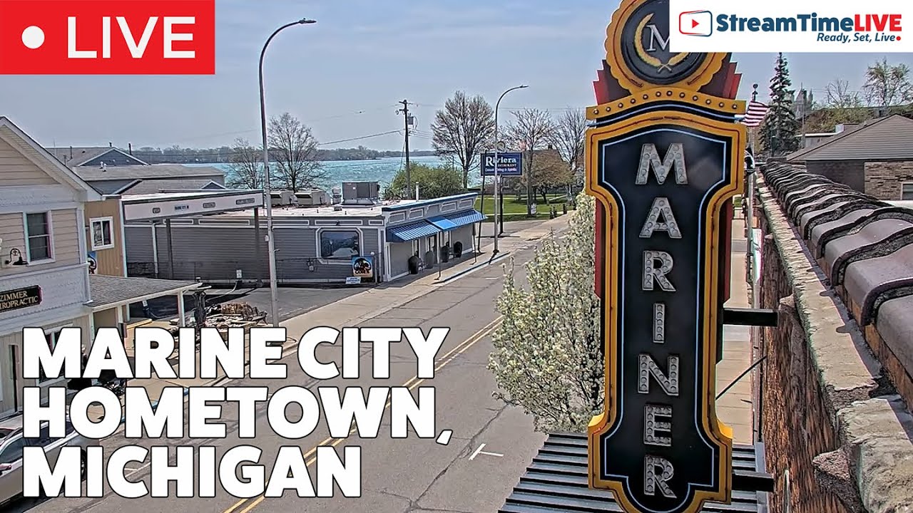 Live webcam view of Mariner Park on the St. Clair River