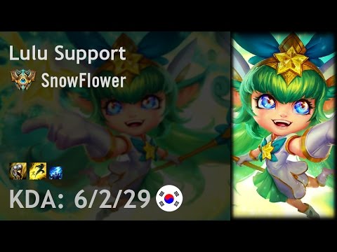 Lulu Support vs Sion - SnowFlower - KR Challenger Patch 6.22