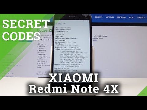 How to Use Secret Codes in Xiaomi Redmi Note 4X - Secret Codes / Advanced Info / Hidden Modes