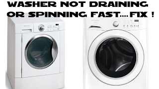 Front load washer not draining or spinning fast Frigidaire Affinity DIY