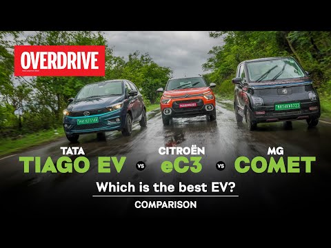 Tata Tiago EV v MG Comet v Citroën eC3 - which is the best EV? | Comparison Review |  OVERDRIVE