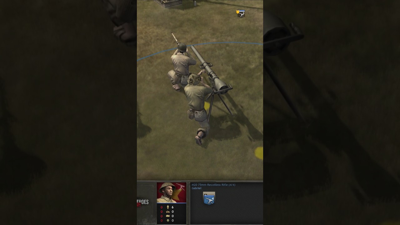 M20 75mm Recoilless Rifle | Company Of Heroes Indochine Mod #shorts #shortsvideo