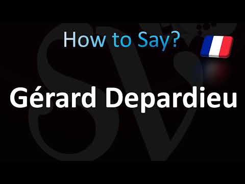 How to Pronounce ''Gérard Depardieu'' Correctly! (French)