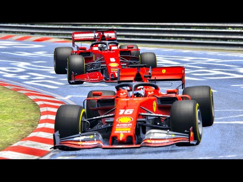 Ferrari F1 2020 vs Ferrari F1 2019 - Nordschleife