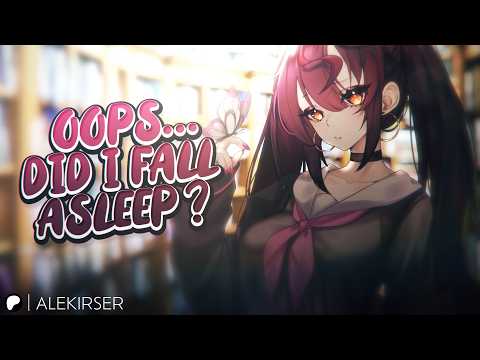 ASMR || The Popular Girl Falls Asleep On You [Study Date] [Friends to Lovers] [Rain] [Wholesome]