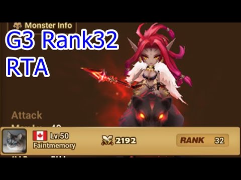 Faintmemory (G3 Rank32). Masha in RTA. [Summoners War]