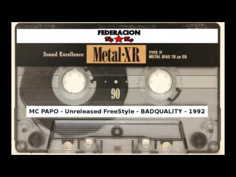 MC Papo (de MC Papo & Sandy MC) - Unreleased FreeStyle - RARE - BADQUALITY - 1992