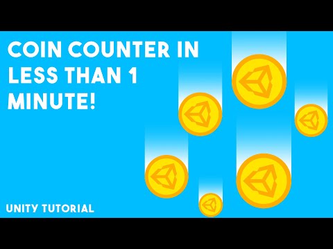 COIN COUNTER in UNDER 1 MINUTE! Unity 2D Tutorial