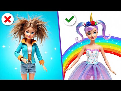 Never Too Late For A Doll Glow-Up! 🎨💄 Fun DIY Remakes & Makeovers