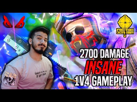 2700 Damage SOLO squad Chicken Dinner 🐔💪