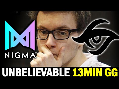 WTF 13min GG, New Record — NIGMA vs SECRET